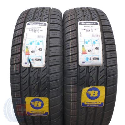 5. 245 70 16 4x BARUM 245/70 R16 107H Bravuris 4x4 Sommerreifen 2020 VOLL Wie Neu