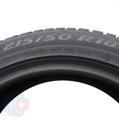 6. 215 50 18 2x PIRELLI 215/50 R18 92V Winter Sottozero 3 Winterreifden 2019 VOLL WIE NEU  