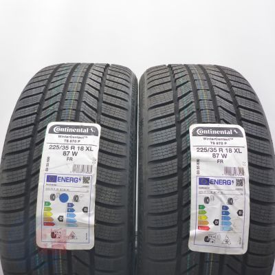 3. 225 35 18 4x CONTINENTAL 225/35 R18 87W XL WinterContact TS 870 P Winterreifen 2022 VOLL 