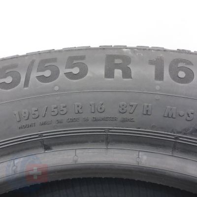 5. 195 55 16 2x CONTINENTAL 195/55 R16 87H ContiWinterContact TS850 Winterreifen 2014 5,8-6mm