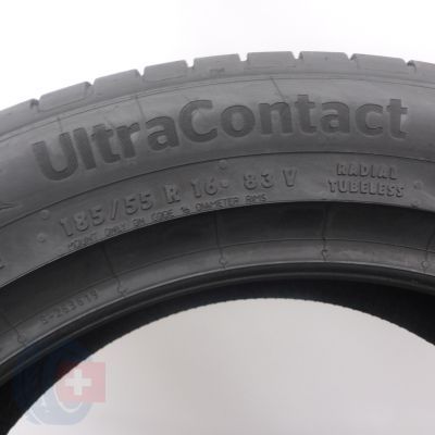 5. 185 55 16 2x CONTINENTAL 185/55 R16  83V UltraContact Sommerreifen 2023 VOLL WIE NEU 
