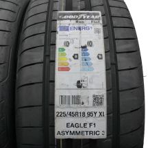 2. 225 45 18 2x GOODYEAR 225/45 R18 95Y XL Eagle F1 Asymmetric 3 BMW RSC Sommerreifen 2023 VOLL Wie Neu