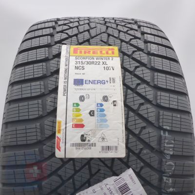  315 30 22 1x PIRELLI  315/30 R22 107V XL Scorpion Winter 2 PNCS Winterreifen 2023 VOLL WIE NEU 