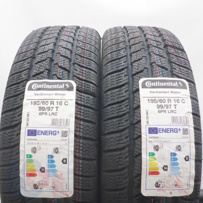 3. 195 60  16C 4x CONTINENTAL 195/60 R16C 99/97T VanContact Winter Winterreifen 2022 VOLL  3. 195 60  16C 4x CONTINENTAL 195/60 R16C 99/97T VanContact Winter Winterreifen 2022 VOLL