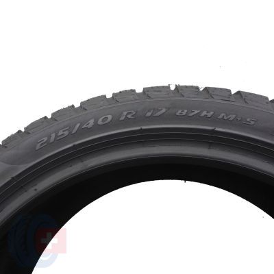 6. 215 40 17 2x PIRELLI 215/40 R17 87H XL Sottozero 3 Winter Winterreifen 2017 WIE NEU VOLL