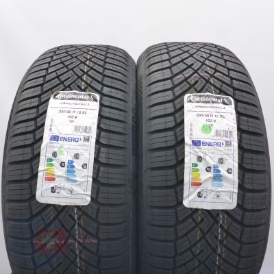5. 235 50 19 4x CONTINENTAL 235/50 R19 103V XL AllSeasonContact2 Ganzjahresreifen 2024 WIE NEU VOLL 
