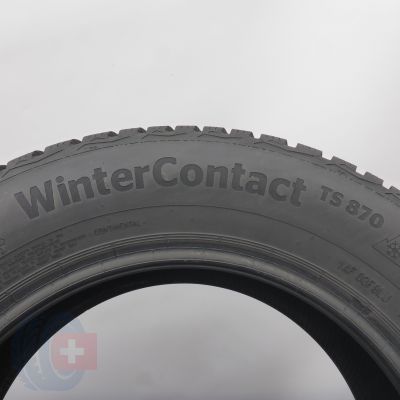5. 195 65 15 2x CONTINENTAL 195/65 R15 91T Winter Contact TS 870 Winterreifen 2021 8mm 
