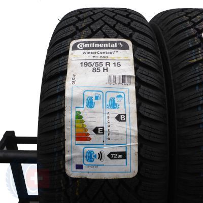 4. 195 55 15 4x CONTINENTAL 195/55 R15 85H WinterContact TS860 Winterreifen 2020 WIE NEU VOLL
