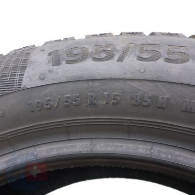 6. 2 x CONTINENTAL 195/55 R15 85H WinterContact TS860 Winterreifen 2017 WIE NEU VOLL