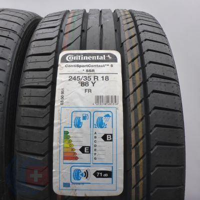 3. 245 35 18 2x CONTINENTAL 245/35 R18 88Y ContiSportContact 5 RFT BMW Sommerreifen 2019  VOLL  3. 245 35 18 2x CONTINENTAL 245/35 R18 88Y ContiSportContact 5 RFT BMW Sommerreifen 2019  VOLL