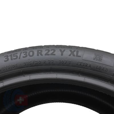 5. 315 30 22 2x CONTINENTAL 315/30 R22 107Y XL EcoContact 6 BMW Sommerreifen 2020 5mm