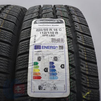 3. 225 65 16C 4x CONTINENTAL 225/65 R16C 112/110R VanContact Winter Winterreifen 2022 WIE NEU VOLL