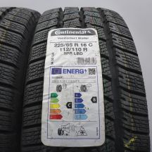 3. 225 65 16C 4x CONTINENTAL 225/65 R16C 112/110R VanContact Winter Winterreifen 2022 WIE NEU VOLL