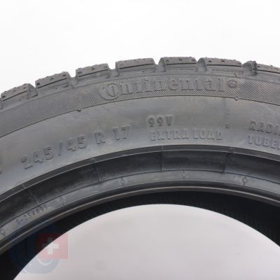 4. 245 45 17 2x CONTINENTAL 245/45 R17  99V XL ContiWinterContact TS810 S M0 Winterreifen 2022 VOLL WIE NEU 