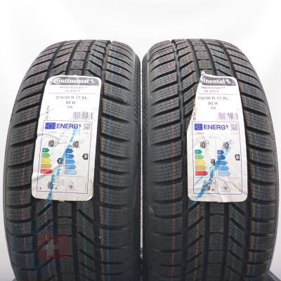  215 50 17 2x CONTINENTAL 215/50 R17 95H XL WinterContact TS 870 P Winterreifen 2024  VOLL WIE NEU