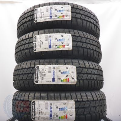 175 65 15 4x CONTINENTAL 175/65 R15 84T ContiWinterContact TS 810 S Winterreifen 2023 VOLL WIE NEU  
