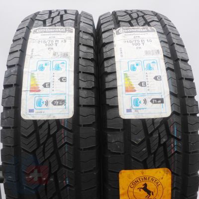 215 75 15 2x CONTINENTAL 215/75 R15 100T CrossContact ART M+S Sommerreifen 2018 VOLL Ungebraucht   