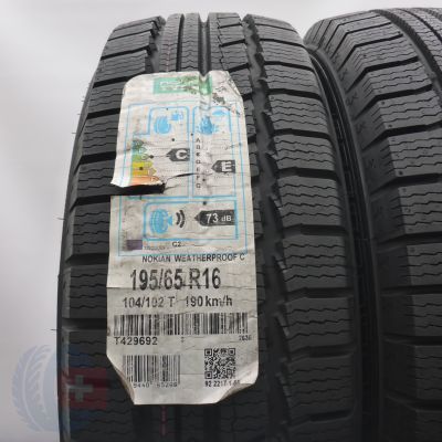 2. 195 65 16C 2x NOKIAN 195/65 R16C 104/102T Weatherproof C Winterreifen 2017 VOLL 2. 195 65 16C 2x NOKIAN 195/65 R16C 104/102T Weatherproof C Winterreifen 2017 VOLL