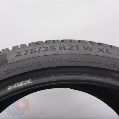 5.  275 35 21 1x CONTINENTAL 275/35 R21 103W XL WinterContact Ts 860 S Winterreifen 2023 7,8mm WIE NEU 