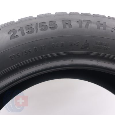 7. 215 55 17 4x CONTINENTAL 215/55 R17 94H WinterContact Ts 850P ContiSeal Winterreifen 2018 WIE NEU VOLL