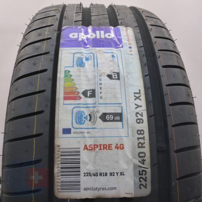 225 40 18 1x APOLLO 225/40 R18 92Y XL Aspire 4G Sommerreifen 2016 UNGEBRAUCHT
