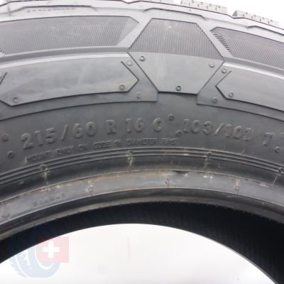 6. 215 60 16C 2x CONTINENTAL 215/60 R16C 103/101T VanContact Winter Winterreifen 2022 Ungebraucht  