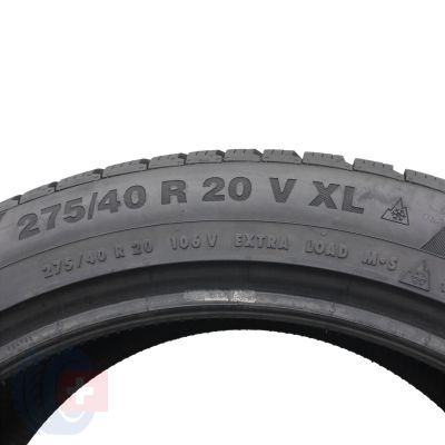 5. 275 40 20 CONTINENTAL 275/40 R20 106V XL WinterContact TS850P SUV Winterreifen 2016 8mm 