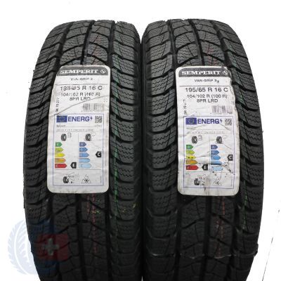 195 65 16C 2x SEMPERIT 10/102R Van-Grip 3 Winterreifen 2021 VOLL WIE NEU