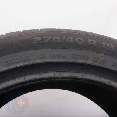 6. 275 40 19 2x CONTINENTAL 275/40 R19 105W XL ContiSportContact 5 Sommerreifen 2021 Ungebraucht  