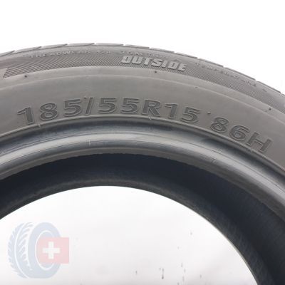 5. 185 55 15 4x KUMHO 185/55 R15 86H Ecowing Es01 Sommerreifen  2020 7mm