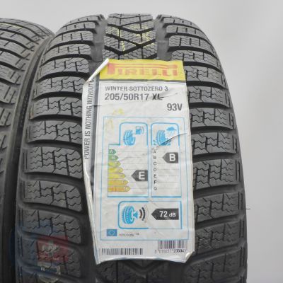3.  205 50 17 2x PIRELLI 205/50 R17 93V XL Winter Sottozero 3 Winterreifen 2014 Ungebraucht 