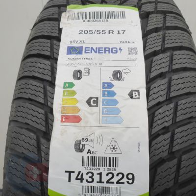 4. 205 55 17 4x NOKIAN 205/55 R17 95V XL WR Snowproof P Winterreifen 2025/26 Ungebraucht   