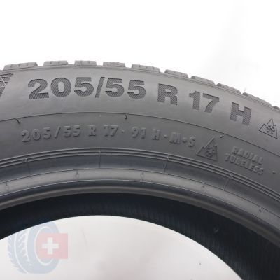 5. 205 55 17 2x CONTINENTAL 205/55 R17 91H WinterContact TS 850P Winterreifen 2019 8,8-8,2mm