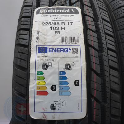 2. 225 65 17 4x CONTINENTAL 225/65 R17 102H ContiCrossContact LX2 Sommerreifen M+S 2022 WIE NEU VOLL