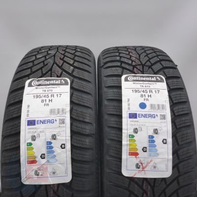4.  195 45 17 4x CONTINENTAL 195/45 R17 81H WinterContact TS 870 Winterreifen 2022 VOLL