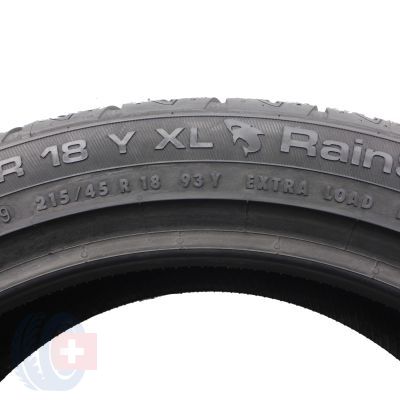 7. 215 45 18 4x UNIROYAL 215/45 R18 93Y XL RainSport 3 Sommerreifen 2018/2019 VOLL WIE NEU 