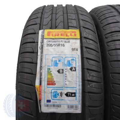 2. 205 55 16 2x PIRELLI 205/55 R16 91V Cinturato P7 Blue Sommerreifen 2018 VOLL 