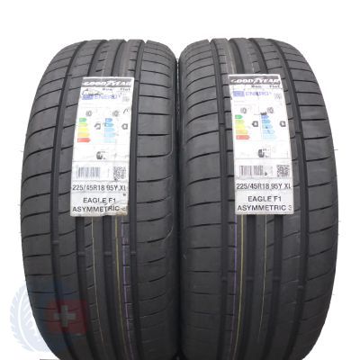 225 45 18 2x GOODYEAR 225/45 R18 95Y XL Eagle F1 Asymmetric 3 BMW RSC Sommerreifen 2023 VOLL Wie Neu