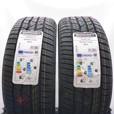 3. 195 50 16 4x CONTINENTAL 195/50 R16 88H XL ContiWinterContact TS 830P A0 Winterreifen 2024 Ungebraucht   