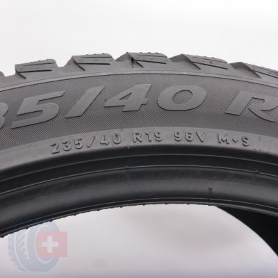 6. 235 40 19 4x PIRELLI 235/40 R19 96V XL T0 PNCS Sottozero 3 Winter Winterreifen 2022 6,7-7,7mm