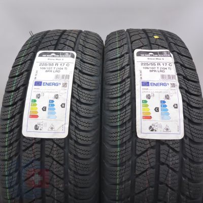 5. 225 55 17C 4x UNIROYAL 225/55 R17C 109/107T SnowMax 3 Winterreifen 2022 VOLL
