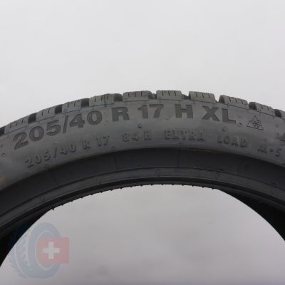 8. 205 40 17 4x CONTINENTAL 205/40 R17 84H XL WinterContact TS 850 P Winterreifen 2023 VOLL WIE NEU  