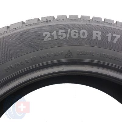 6. 215 60 17 4x CONTINENTAL 215/60 R17 96H ContiWinterContact TS 830 P M0 Winterreifen 2021 VOLL WIE NEU