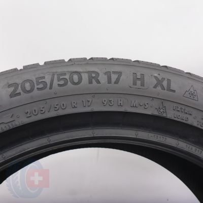 5. 205 50 17 2x CONTINENTAL 205/50 R17 93H XL WinterContact TS870P Winterreifen 2023 6,8mm