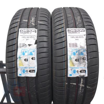 3. 195 60 15 4xDAYTON 195/60 R15 88V Touring 2 Sommerreifen WIE NEU VOLL