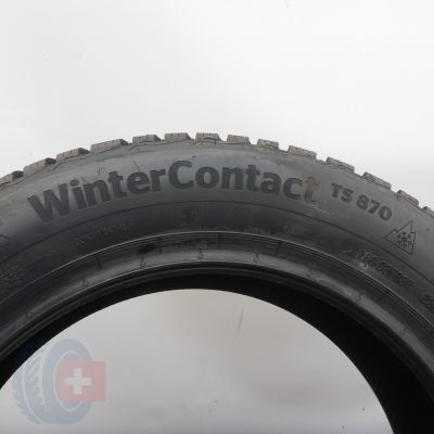 6. 185 6016 4x CONTINENTAL185/60 R16 86H WinterContact TS 870 Winterreifen 2023 VOLL WIE NEU 