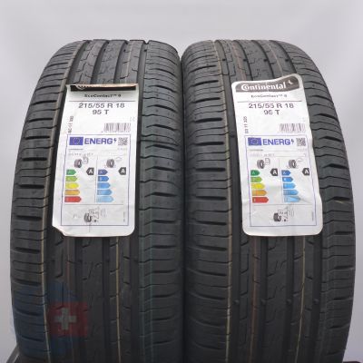 5. 215 55 18 4x CONTINENTAL 215/55 R18 95T EcoContact6 Sommerreifen 2023 WIE NEU VOLL 5. 215 55 18 4x CONTINENTAL 215/55 R18 95T EcoContact6 Sommerreifen 2023 WIE NEU VOLL