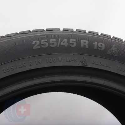 5. 255 45 19 2x CONTINENTAL 255/45 R19 100V NO ContiWinterContact Ts830P Winterreifen 2023 6,2-6,7mm