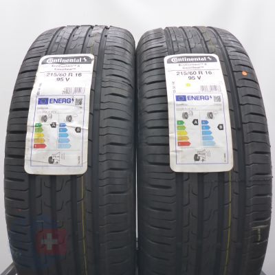 5.  215 60 16 4x CONTINENTAL 215/60 R16 95V EcoContact 6 SEAL Sommerreifen 2023 Ungebraucht   