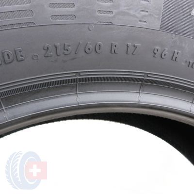 4. 4 x CONTINENTAL 215/60 R17 96H WIE NEU ContiEcoContact 5 96H Sommerreifen DOT18 B B 71dB